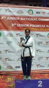 Silver Medal in The 3rd Junior National Taekwondo Championship